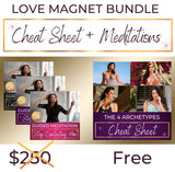 Divine energy cheat sheet and Meditation bundle